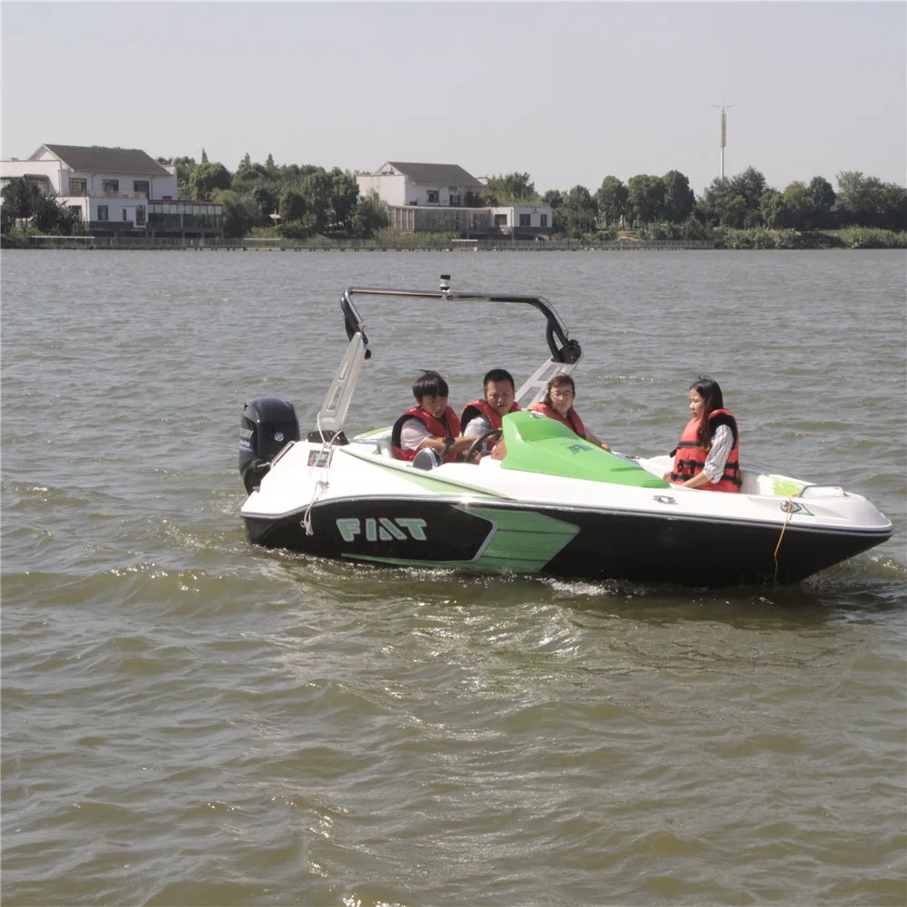 Small Jet Fishing Vessel Speedboat with outboard motor