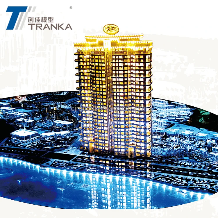 Customized Residential architectural scale model building , ho scale model trains