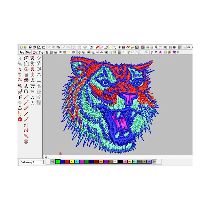 
Cheap High-quality Custom Tiger Patch For Sale Embroidery Design Team 