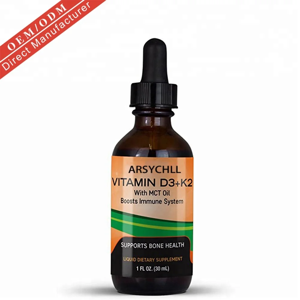 
Hot selling OEM packaging logo food grade vitamin d3 oil 