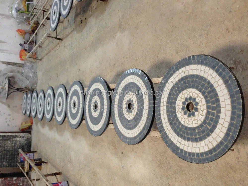 cheap garden mosaic table ceramic tiles mosaic round table