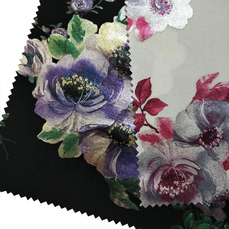 Hot Sale 3D Wholesale Printed 100% Polyester Dress Material Scuba Poly Span Fabric For Clothing