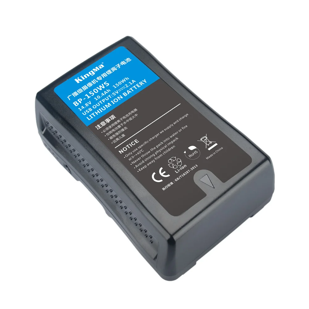 KingMa Новое поступление аккумуляторная батарея для цифровых фотоаппаратов 10400 мА/ч, BP-150WS li-ion аккумулятор пластина аккумуляторной батареи с v-образным крепежом