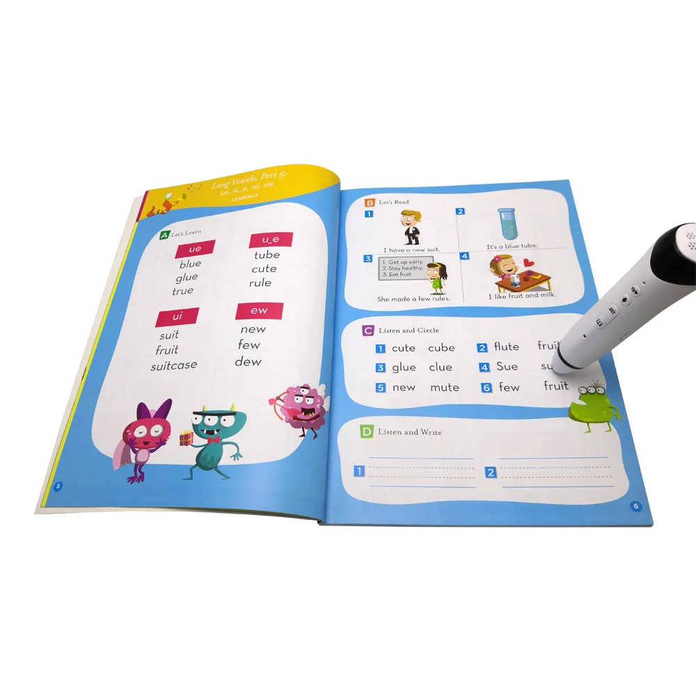 Chinese Children Language Educational English Toys Education Talking Pen Book by Sensor