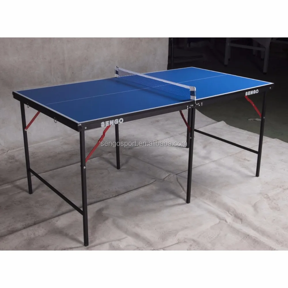 Toys baby ping pong table with folding leg,handle mini table tennis table,foldable kids tennis table