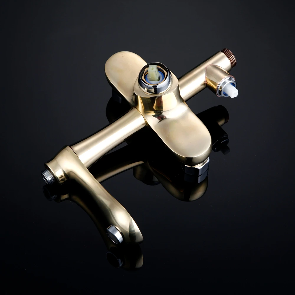 
FUAO Twin head wall mounted thermostatic shower set 