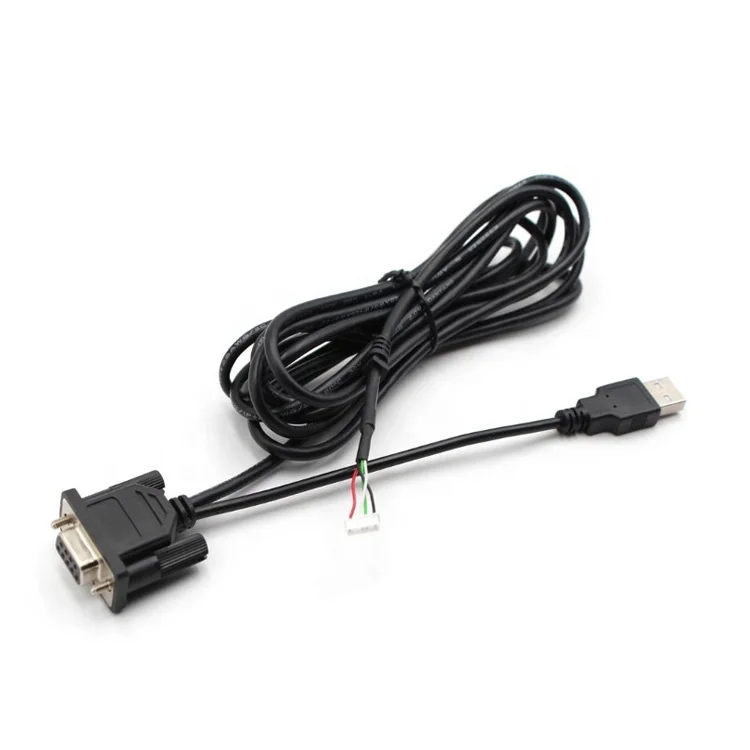 
Custom DB9 RS232 female PC cable mini 2.0 USB adapter Converter Cable 
