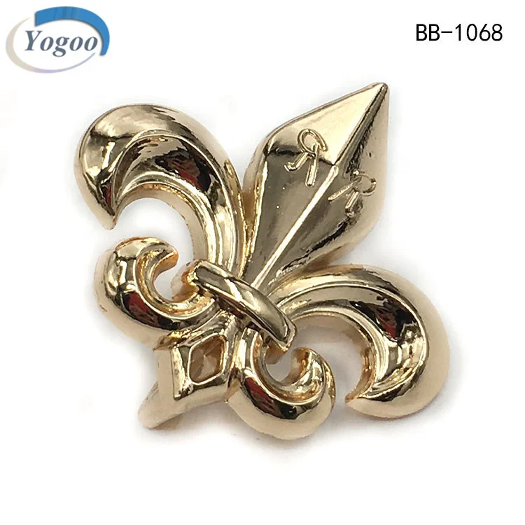High Quality Hollow Custom Logo Light Gold Alloy Western Metal Belt Buckles