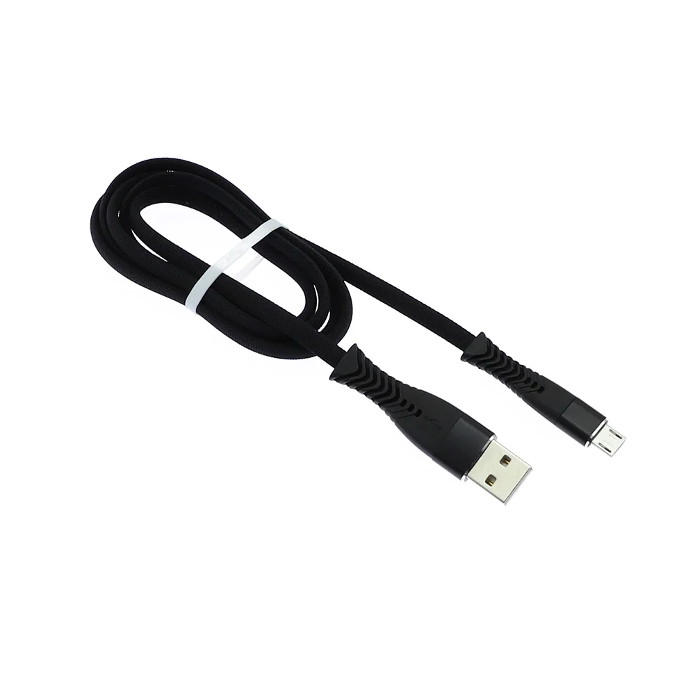 
2019 New arrival fish bone 2.4A micro usb cable with both charging and data for Android mobiles 