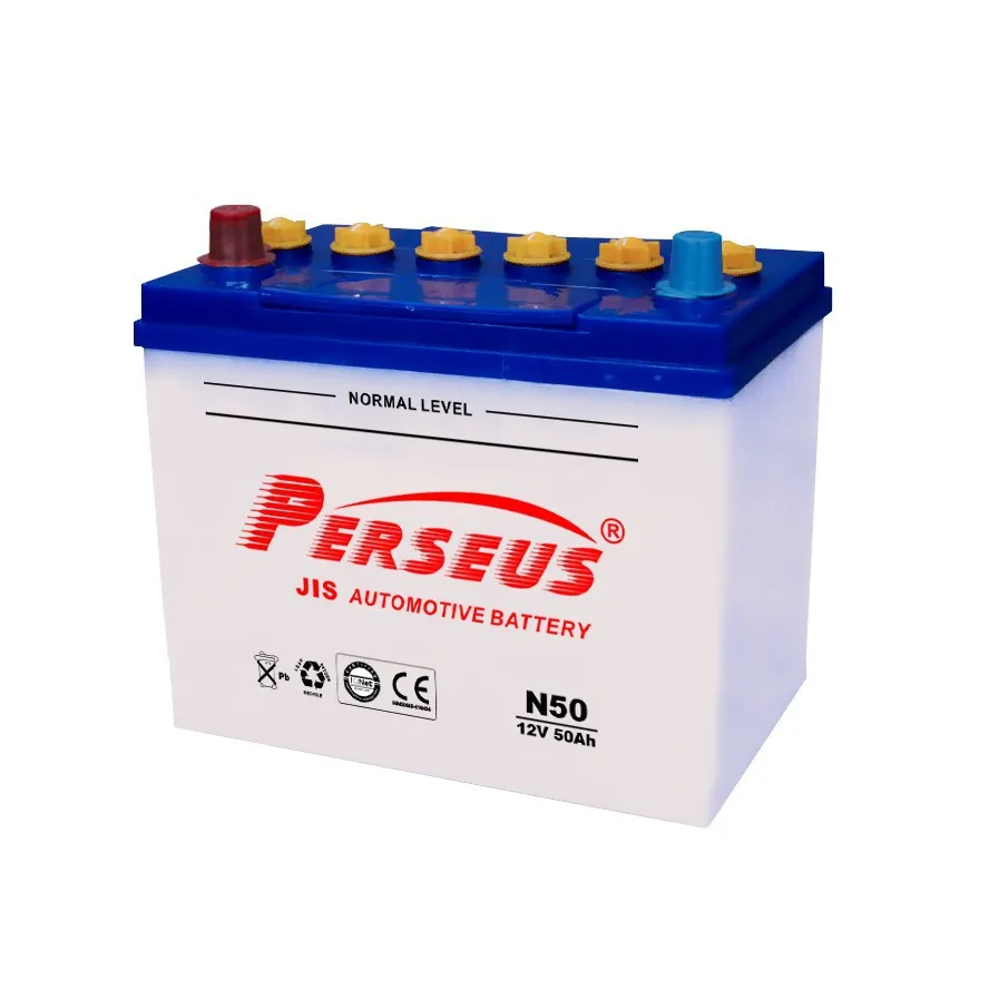 accumulator N5012V50AH Auto batteries car battery VELA dry charged battery