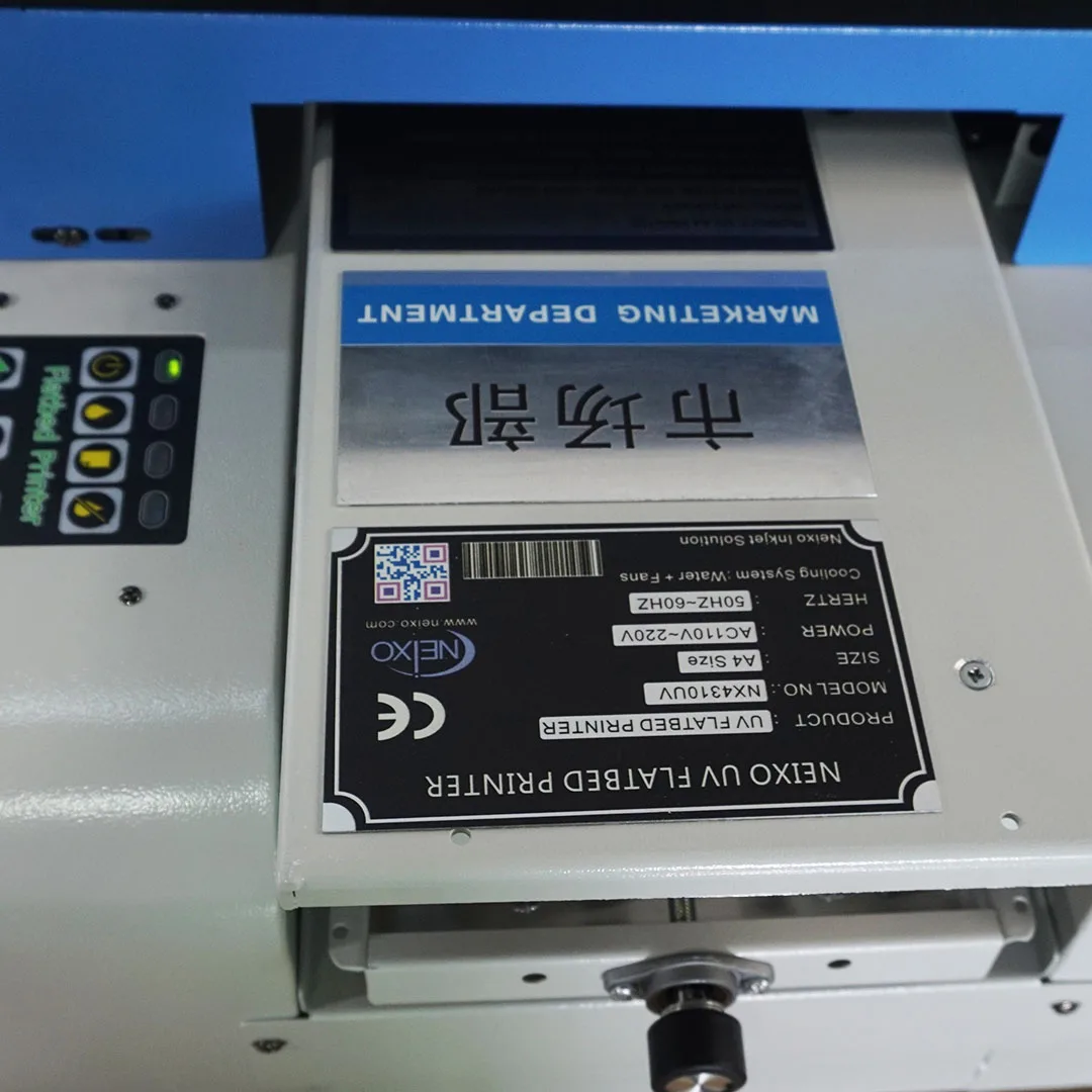 
Neixo A4 UV printer for printing on aluminium sheet 