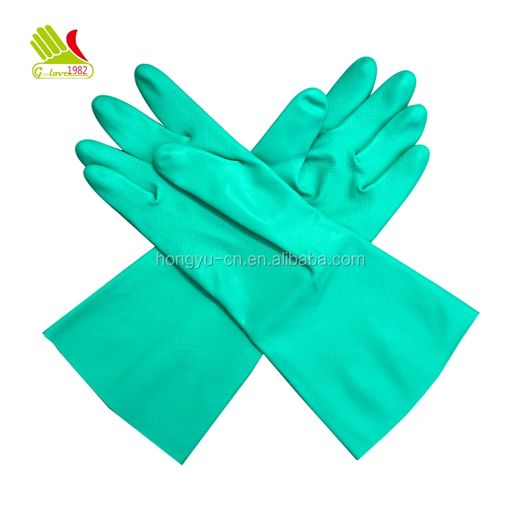 18Mil Thick Puncture Resistant Lined Work Grip Nitrile Gloves
