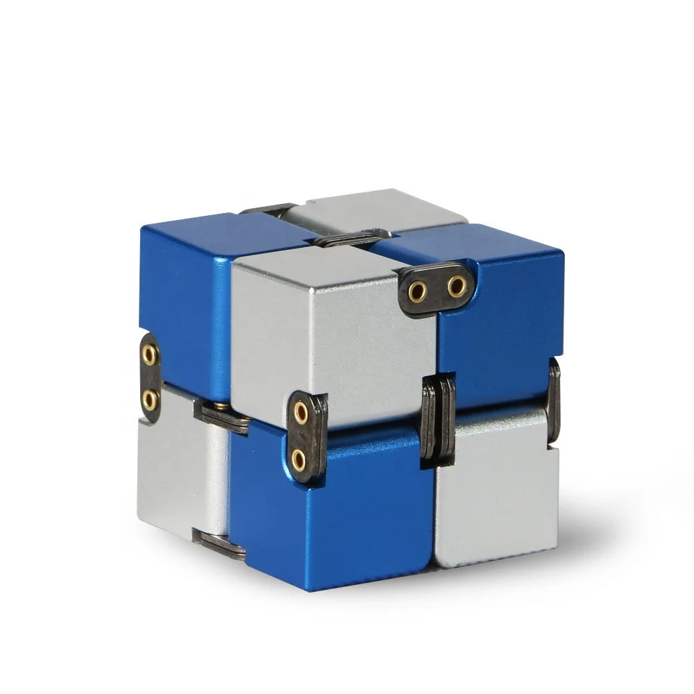 
Infinity Cube, Aluminum Fidget Toy for Office / Study Relax, Stress Relief or Reducing Anxiety 