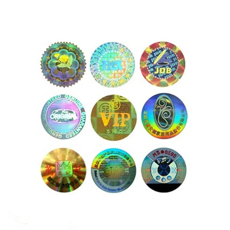 Custom uhf rfid sticker anti-counterfeiting technical security cheap 3D hologram sticker