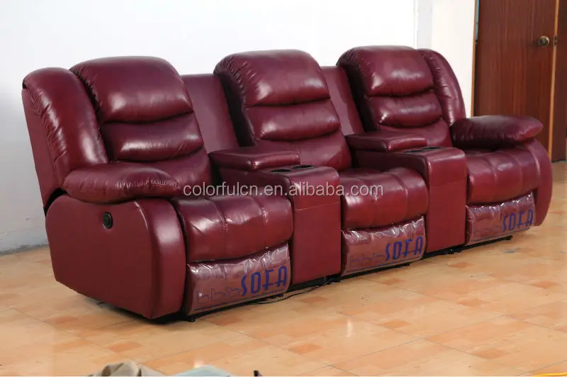 Popular Electronic Control VIP Home Recliner sofa /Malaysia Leather Sofa LS627