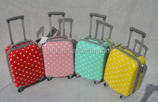 kids abs pc hard case carry on bags polycarbonate PC printing suitcase gift promotion fashion luggage