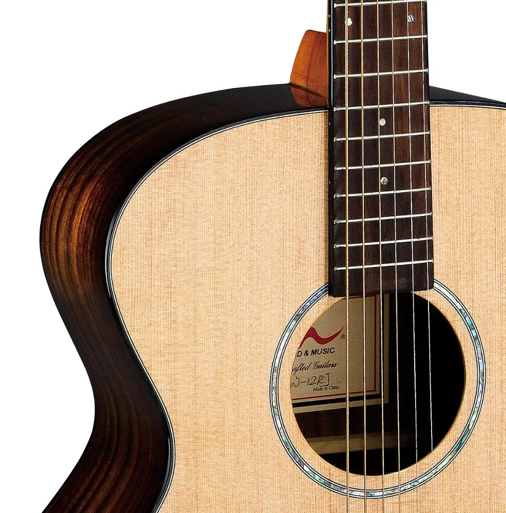 New product jumbo acoustic guitar with reasonable price W-12RJ