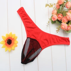 Горячая Распродажа, сексуальные мужские стринги, прозрачные стринги, Сетчатое нижнее белье