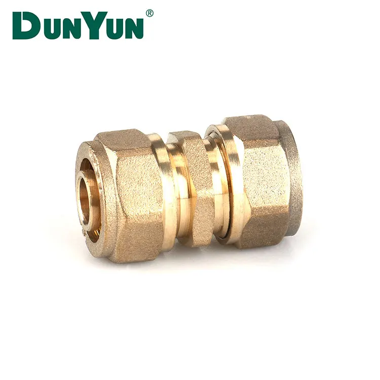 Excellent Quality Straight Through Brass Pex Pipe Fittings Union Connector