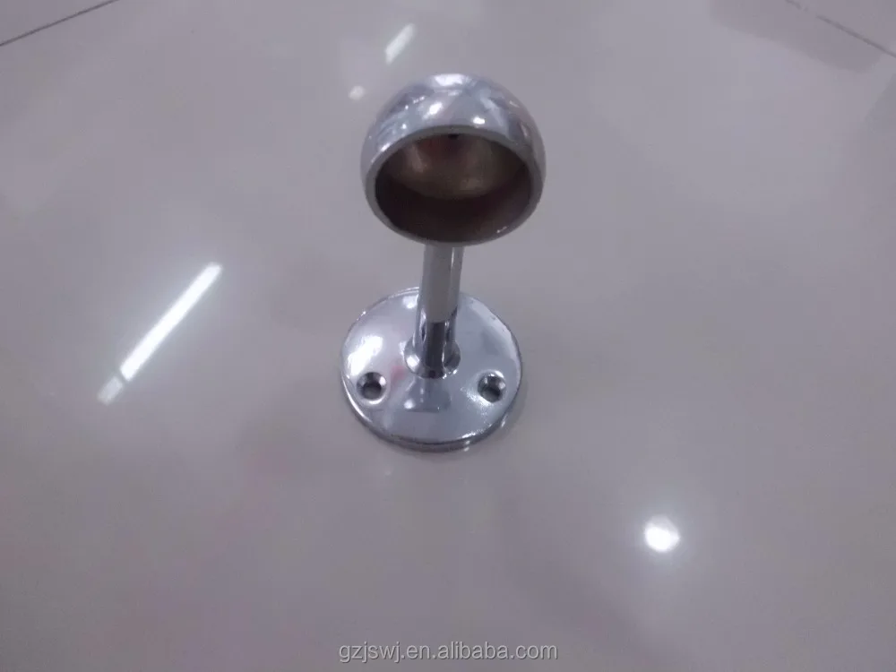 Zinc Alloy Single /Double Wardrobe tube holder tube supports