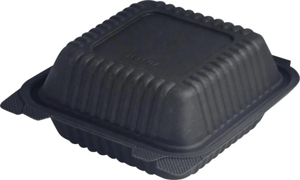 EcoNewLeaf  Disposable Corn Starch Biodegradable Food Packaging Lunch Box Clamshell Take Out Food Container