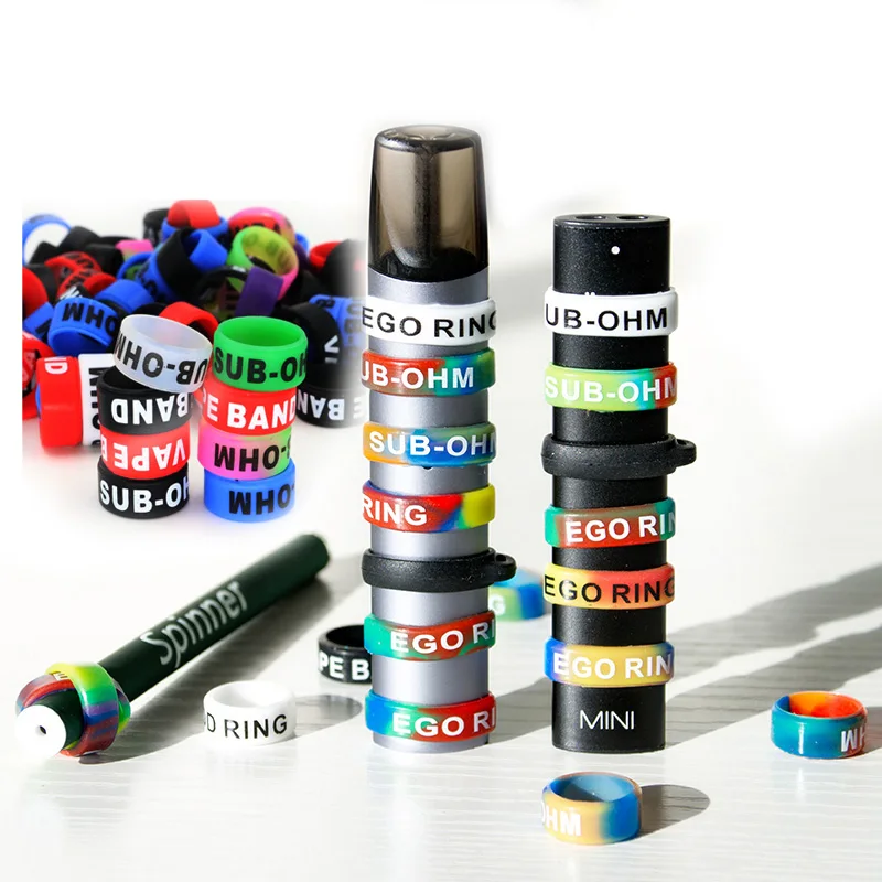 lovekeke 13*7mm vapeband Decoration Anti-fall Anti-skid for e cigarette relx juul vtv vgod spinner mt phix small vape pod