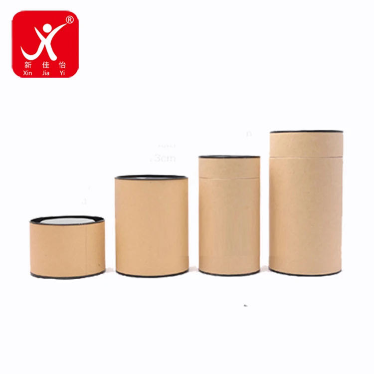 
Xin Jia Yi Packaging Round Tea Box Kraft Paper Wedding Favors Birthday Candy Cookies Christmas Party Suitcase Craft Paper Cans 