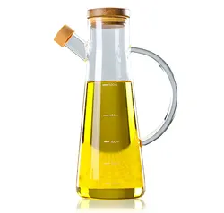 Olive Oil Pot Dispenser Bottles High Borosilicate Glass Storage Bottles & Jars Cover Handmade Customized Package Multifunction