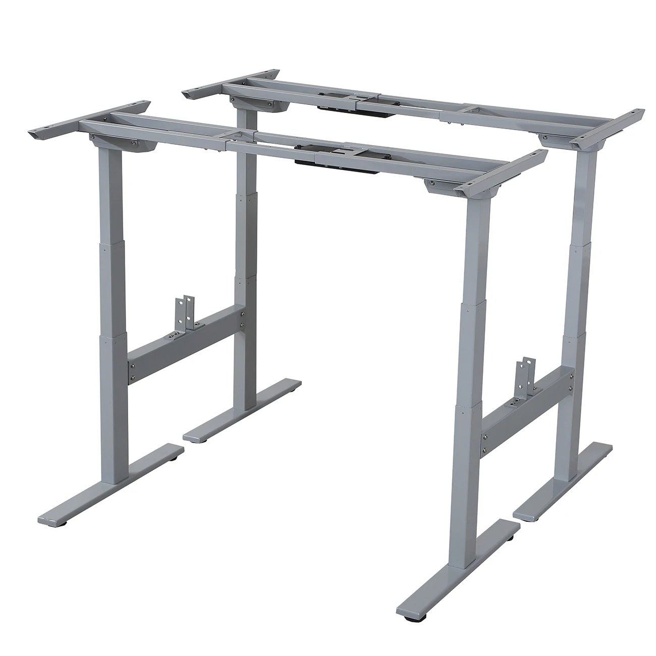 height adjustable desk frame face to face workstation adjustable table legs with linear actuator sit stand desk frame metal legs