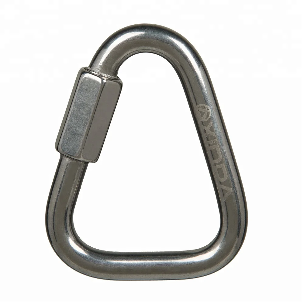 XINDA maillon rapide quick links delta stainless steel carabiner heavy duty for climbing rope access working at height