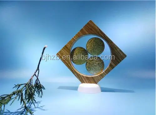 mdf solid wood coin display box