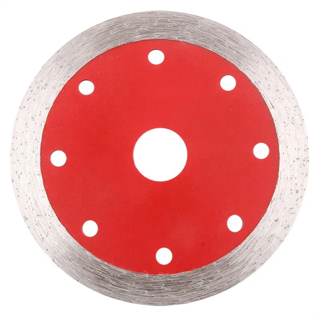 113x12mm Sharping Sintered Continuous Rim Diamond Saw Blades For Ceramic Tile Porcelain Cutting