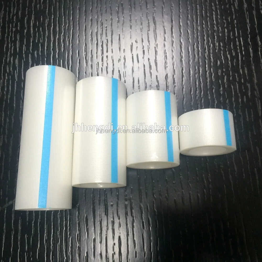 Manufacture of Medical disposable surgical tape medical tapes transparent PE tape roll with cover 1'x10yds/2'x10yds