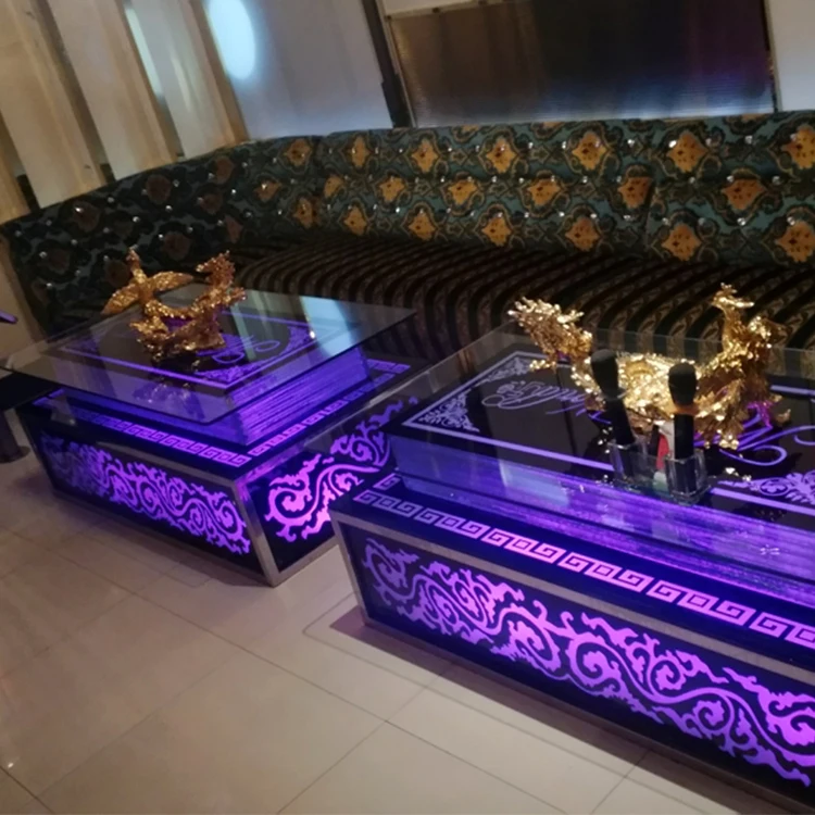 Indoor led light up glow cubes bar tables room furniture