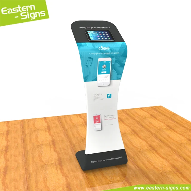 Aluminium Portable pop up Tablet PC kiosk