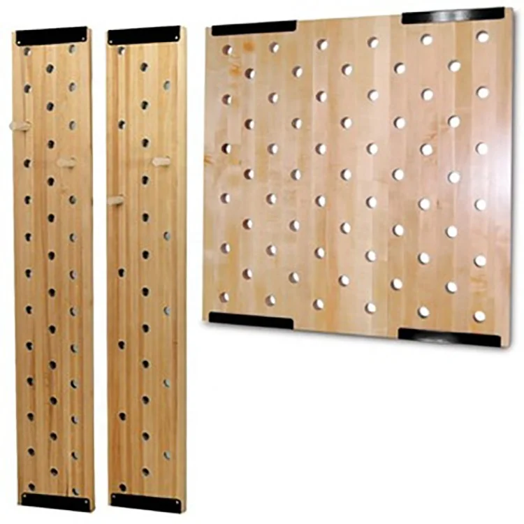 
Wholesale Indoor Wooden Climbing Training Peg Board Gym with Accessories 