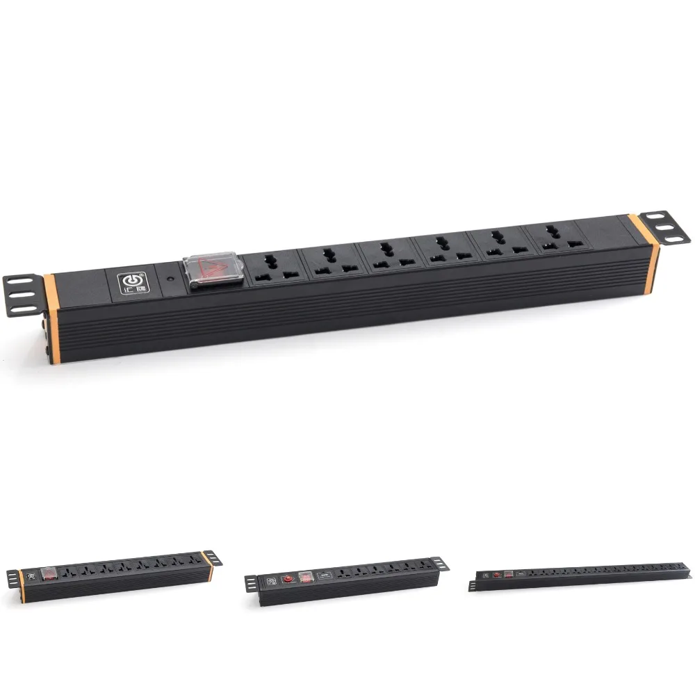 Gfci Outlet 220V GFCI Receptacle IP Meter PDU Electrical Plug Socket with Overload Protection