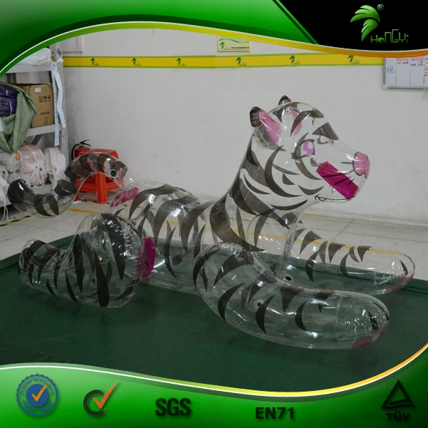 
Customized Transparent Color Inflatable Tiger Sexy Hongyi SPH Animal Tiger Toy 