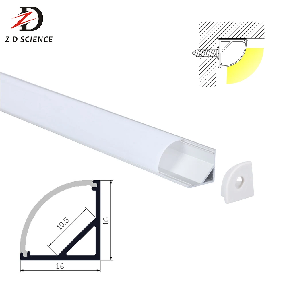 V Shape Aluminum Channel Profile 90 Degrees Angle for LED Strip lights