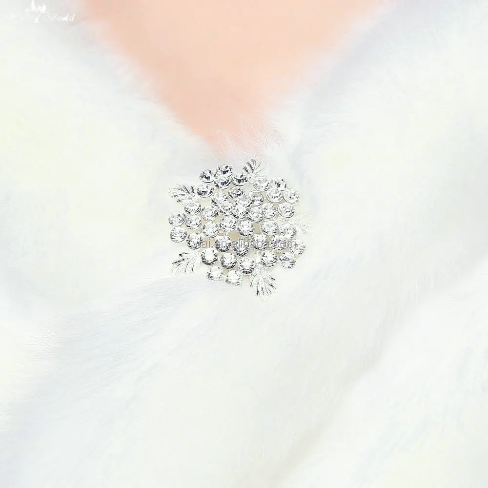 
LZP126 Simple Off Shoulder Elegant Waterproof Wedding Fur Bolero Women Off White Wedding Shawl 