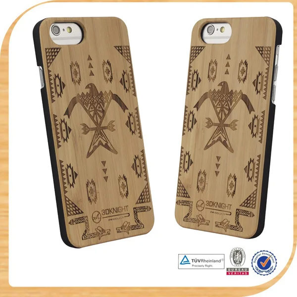Самый дешевый гравировкой деревянные смартфон чехол оптовая продажа, дерево мобильный телефон чехол, аксессуары для iPhone 6