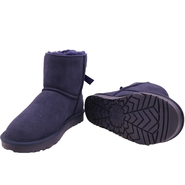 AN-CF-99 Free Samples Genuine Leather Girls Snow Boots,Snow Shoes For Kids
