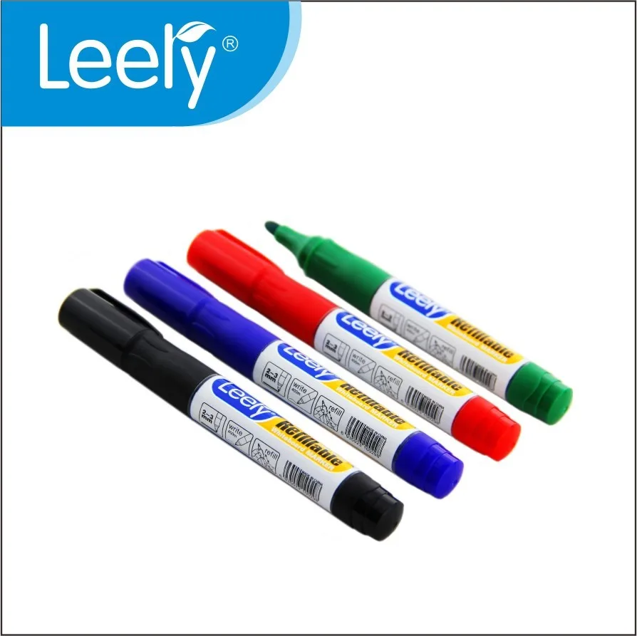 refillable white board marker without valve system L-202