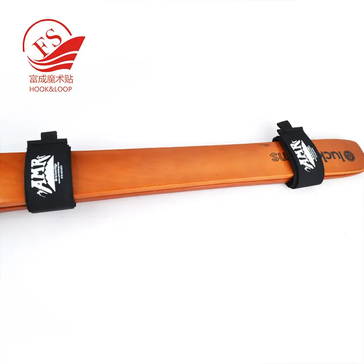 
High cross mountain ski product snowboard fastening ski binding belt with pull tab 