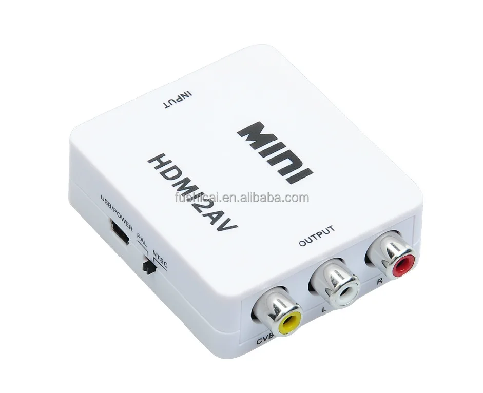 Мини-преобразователь hd в av cvbs Красный Желтый Белый usb источник