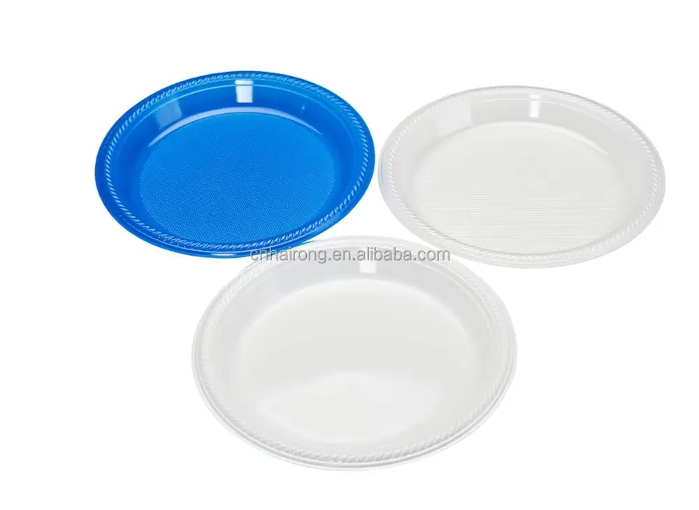 
PS material manufacturer disposable transparent plastic plates wholesale factory 