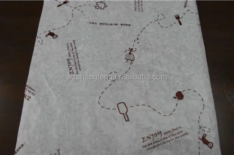 Дешевая смазочная бумага для упаковки гамбургеров/оберточная бумага для сэндвичей