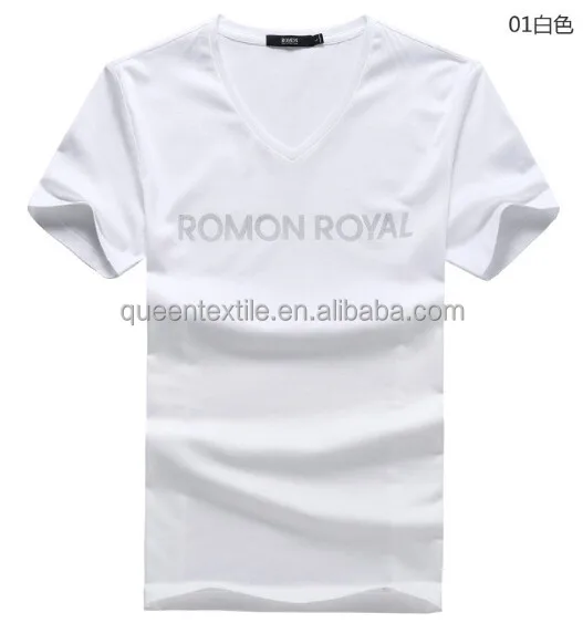 70% Bamboo 30% cotton UPF50+ anti-bacterial moisture wicking bamboo v neck t shirts