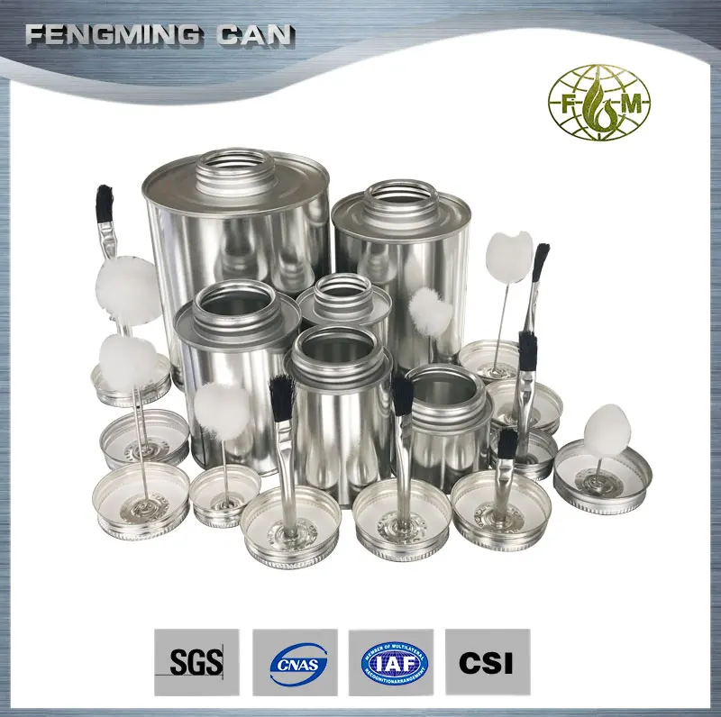 Tinplate Metal Type and Metal Material used tin cans for sale packing glue metal container