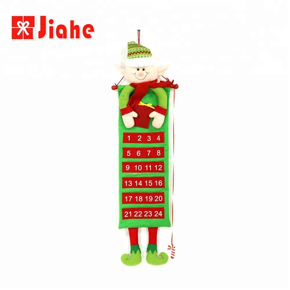 
Wholesale fabric custom christmas decoration advent calendar 